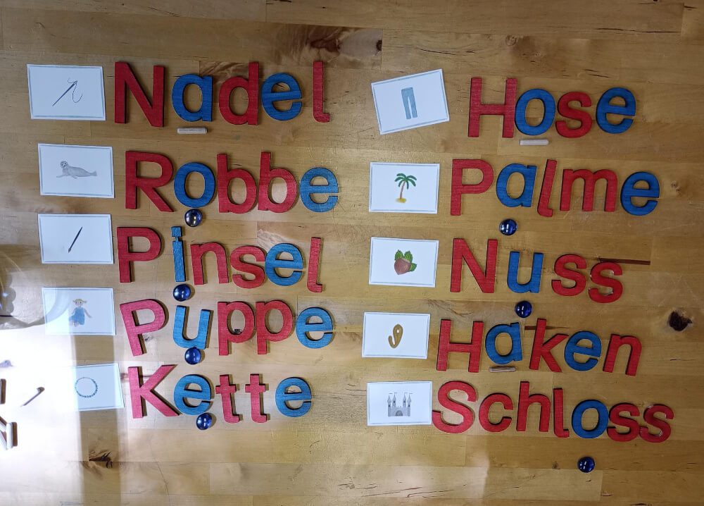 Foto Wörter mit Beweglichem Alphabet - Konsonantendopplung