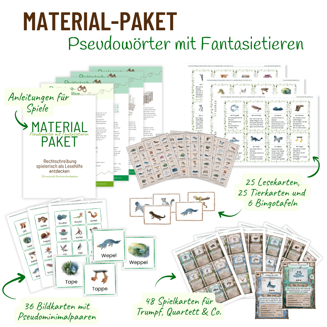 Mockup Material-Paket Pseudowörter