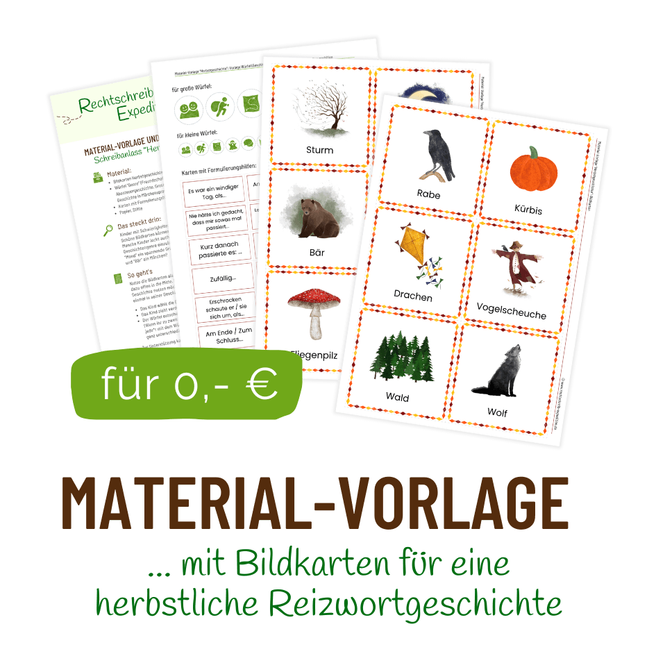 Mockup Material-Vorlage Herbstgeschichte